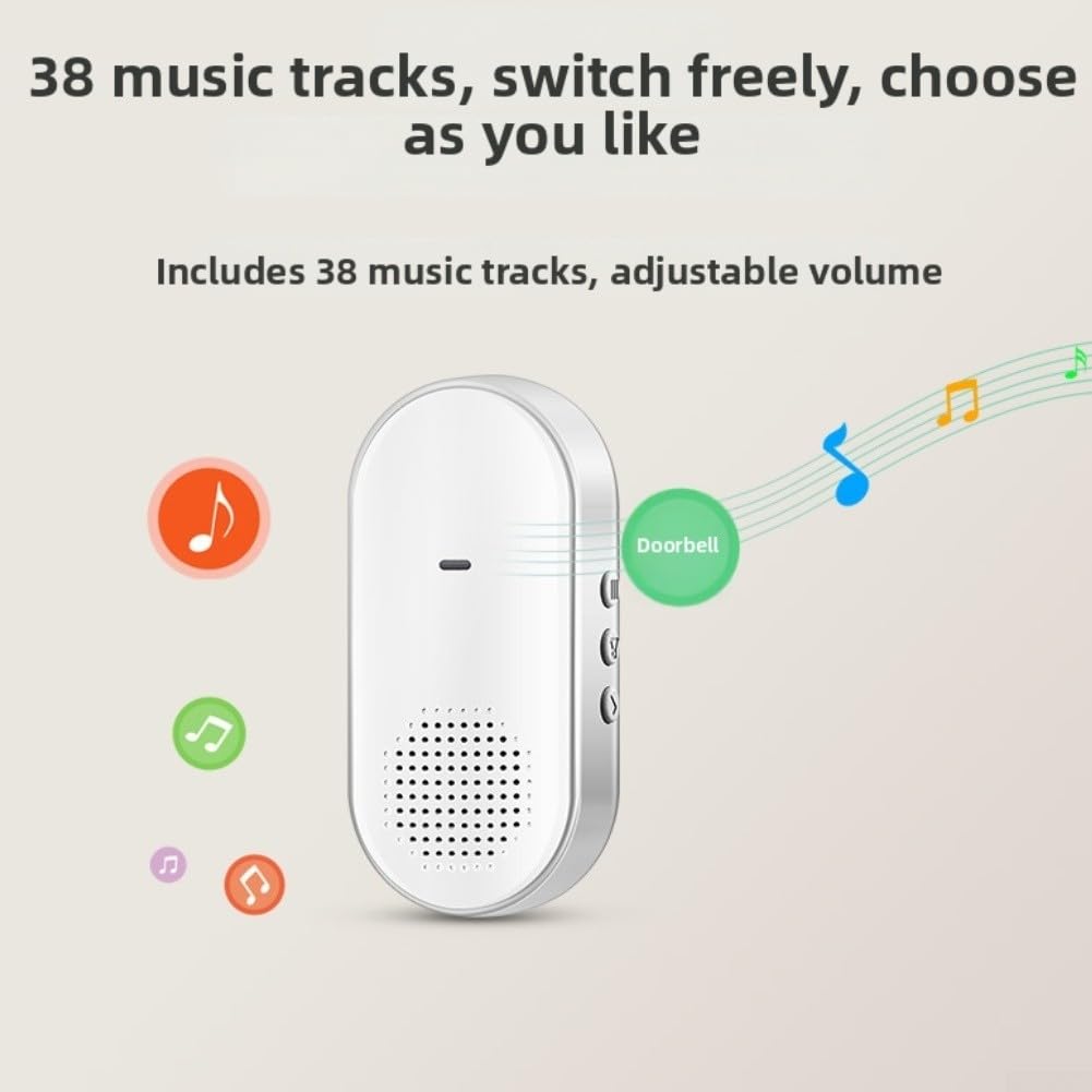 Campanello video WiFi intelligente compatibile con app tuya, conversazione bidirezionale 720P, grandangolo, basso consumo energetico, IP54 resistente alle intemperie (bianco)