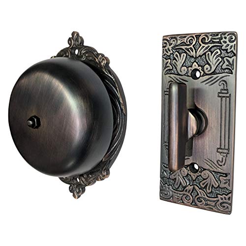 Adonai Hardware Bartholomew Brass Manual Old Fashion Door Bell Or Twist Door Bell Or Hand-Turn Door Bell (Oil Rubbed Bronze) #TOP1