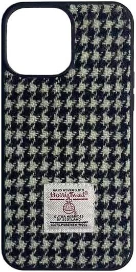 TAILORMAP Harris Tweed for iPhone 15 Case Fashion Designed with Wool Fabric - Amazon River