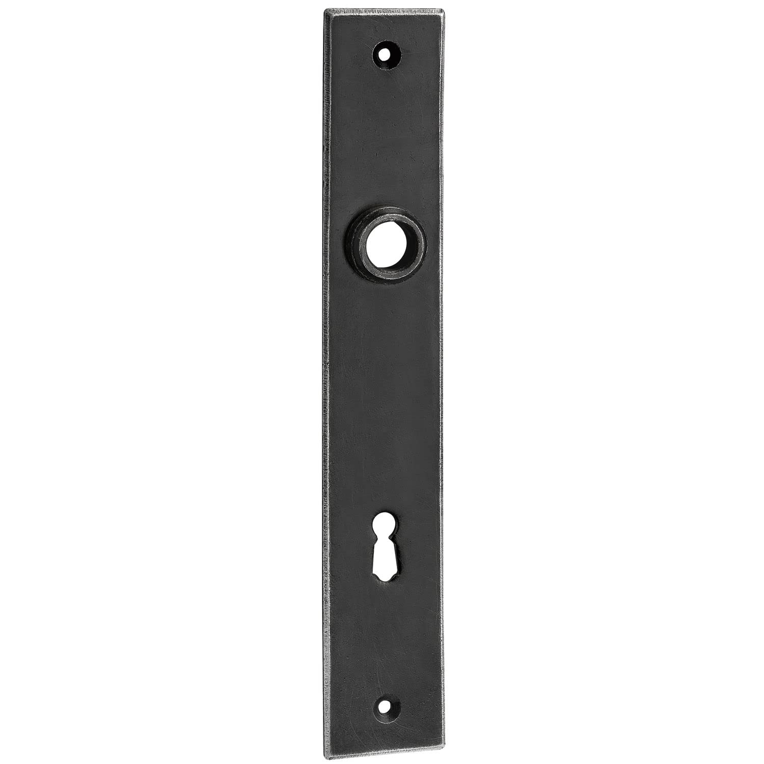 Plaque longue AIST-BB 90 en fer vieilli brossé pour finitions prestige