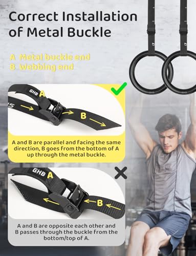 image for GHB Gymnastic Rings Gym Rings 1.1