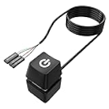 MOLUCKFU PC Power Button for Desktop Computers External Power On/Off Control Cable Compatible Computer Cases Random Color Options