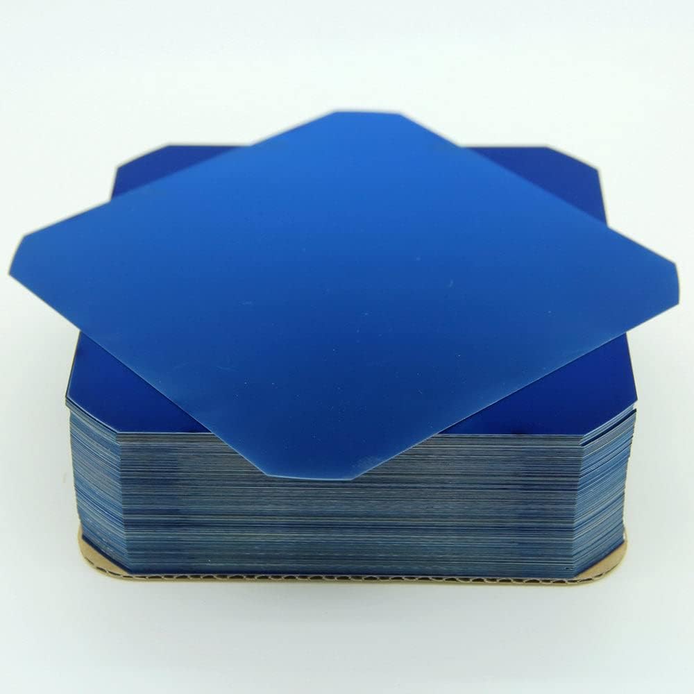 Flexible Solar Cells E60 C60 5x5 3.6W Monocrystalline Cells for DIY Panels (40, +1 Busbar Per Cell)