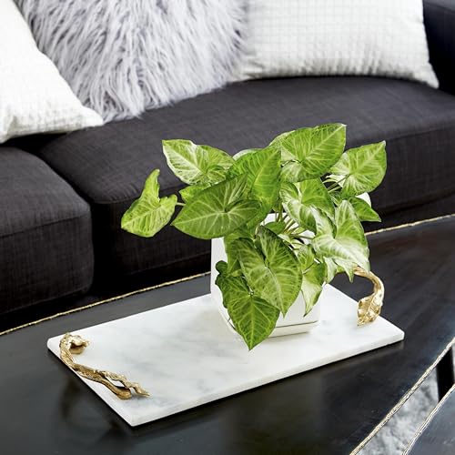 Deco 79 49639 Marble Rectangle Tray thumb #2