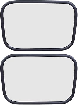 Brock Replacement Set Universal Tow Side Mirrors 7.5 x 10.5 Camper Style Trailer Towing Stainless Steel Housing Compatible with 78-86 GM Pickup Truck 998905