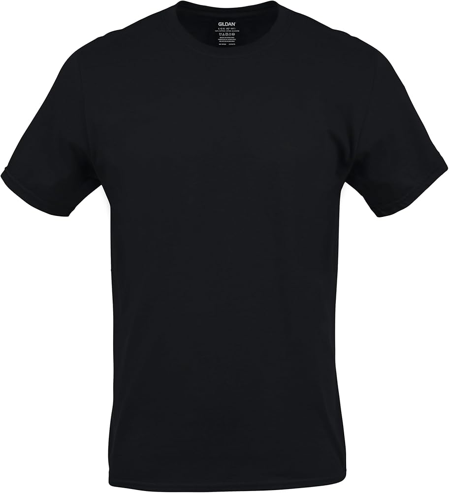Gildan Men's Crew T-Shirts, Multipack, Style G1100, Black/Sport