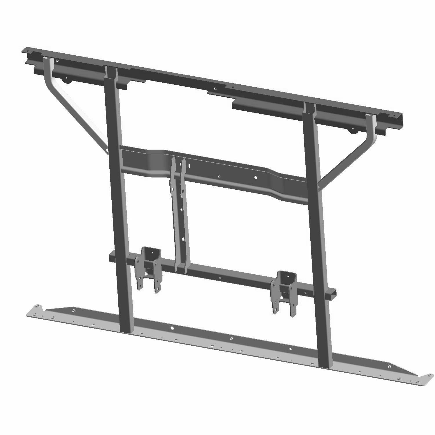 Polaris Short Box Support for Specific Ranger XP 900 and XP 1000 Models, Black, Genuine OEM Part 1020692-329, Qty 1