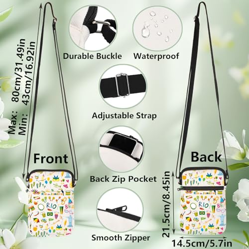 WZMPA Brazil Travel Crossbody Bag Rio De Janeiro Souvenir Gift Vacation Shoulder Bag R-io De Janeiro Trip Merchandise2
