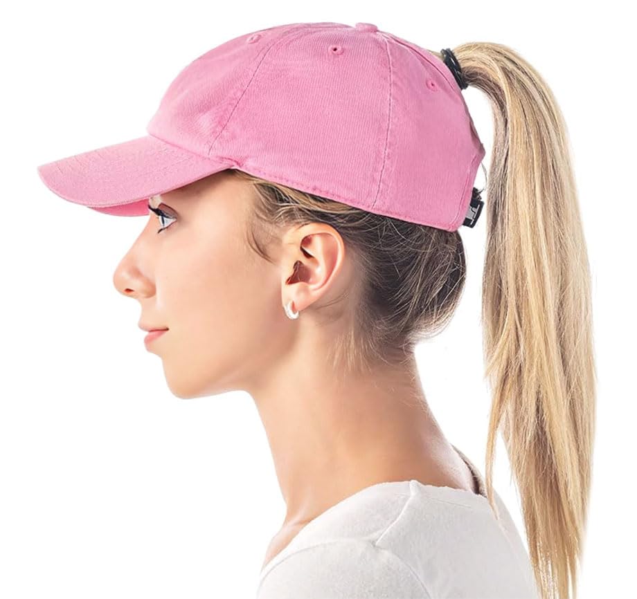 Image of Cotton Baseball Cap Dad Hat - Washed Low Profile Adjustable Hat for Men Women Casual Outdoor Running Golf