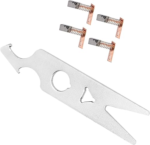 Miniatura 7 de Juego de llaves de cepillo de carbono, 2 pares de herramientas de repuesto para taladro de uñas