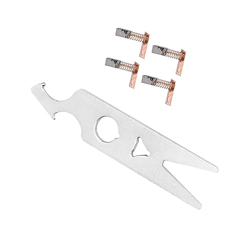 Miniatura 8 de Herramientas de manicura para taladro de uñas, 2 pares de llaves de cepillo de carbono, juego de taladro de uñas, pieza de mano, pieza de repuesto,