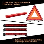 FLKQC Warning Triangles Safety Emergency Kit, Foldable Reflective Kits - Image 4