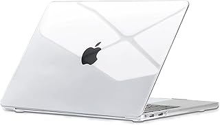 BlueSwan Case Compatible with MacBook Pro 13 Inch A2338(M1/M2) A2251 A2289 A2159 A1989 A1706, Released 2022-2017, Transparent Hard Protective Case & Keyboard Protector, Crystal Clear