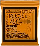 Ernie Ball Super Slinky Classic Rock n Roll Pure Nickel Wrap Chaînes de guitare électriques - 9-42 Courbe