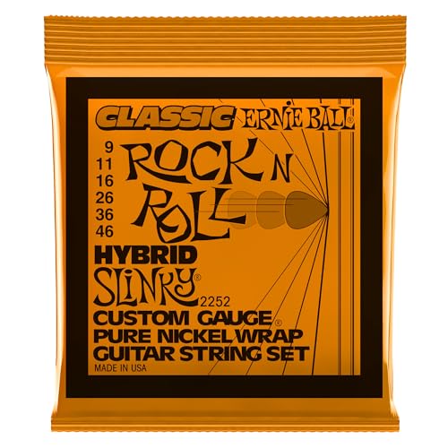 Image of Ernie Ball Hybrid Slinky Classic Pure Nickel Electric Guitar Strings, 9-46 Gauge (P02252)