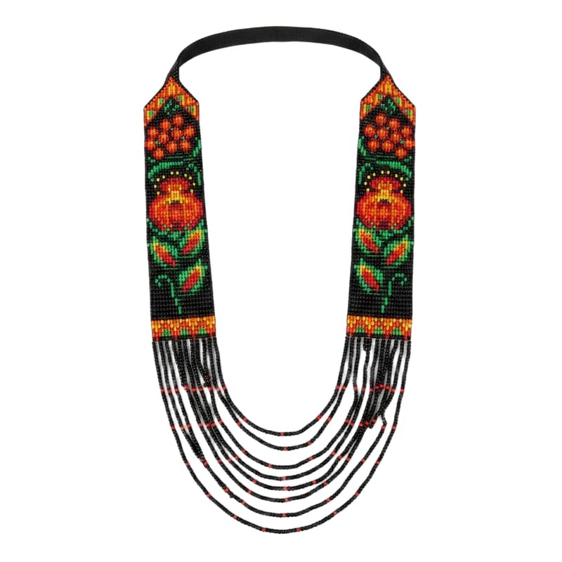 Collier Gerdan ukrainien en perles : sublimez vos tenues ternes avec un bijou unique