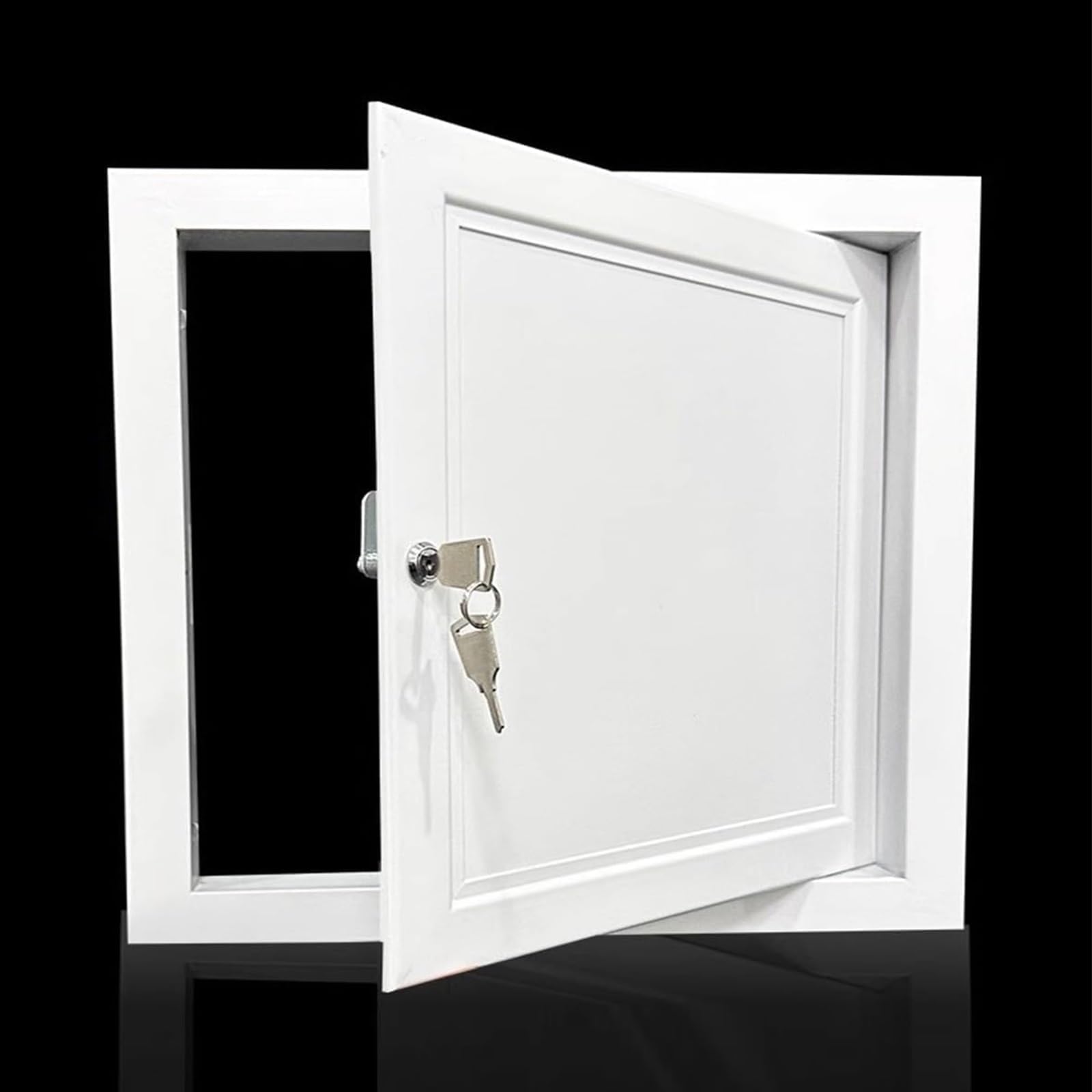 Puerta de inspección de metal para pared con cerradura para tapar contadores
