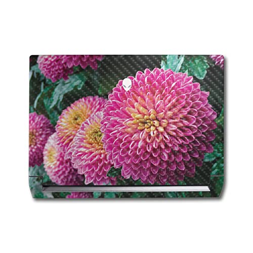 Image of MightySkins Carbon Fiber Skin Compatible With Alienware M17 R5 (2022) Full Wrap Kit - Chrysanthemum | Protective, Durable Textured Carbon Fiber Finish | Easy To Apply & Change Styles | Made in the USA