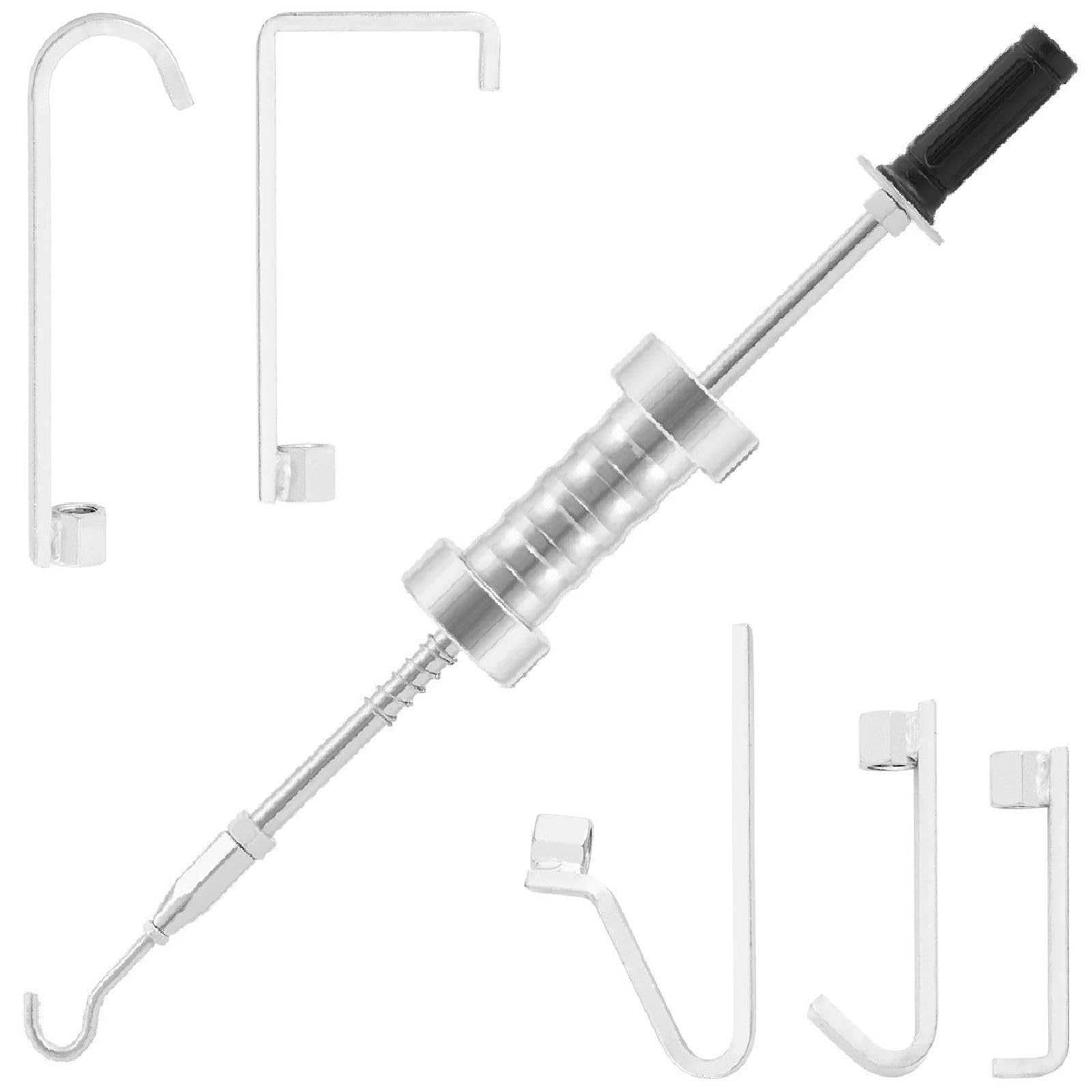 MSW Masse À Inertie Marteau Outil De Carrosserie Carrossier Débosselage Débosseleur MSW-DENTPULLER.SET12 (Masse de 5,3 kg, Petites & Grandes Bosses, 5 Crochets, Simple À Utiliser, Acier)