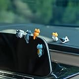 6 Pcs Mini Cat Cute Car Accessories, Rear View Mirror & Dashboard Decorations Home, Cute Car Mirror Interior Decors Cute Cat Gift for Cat Lovers