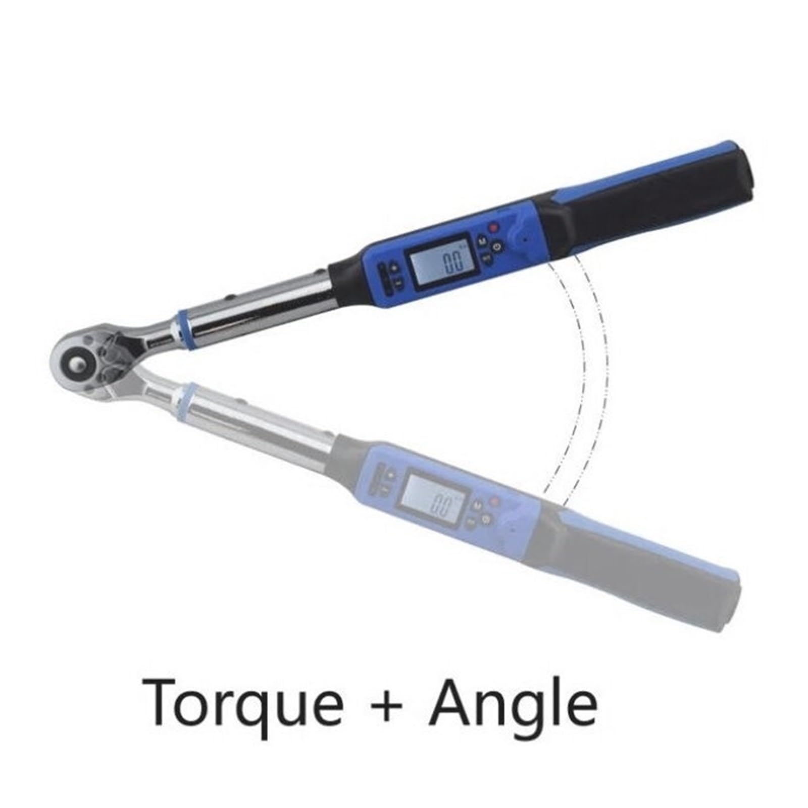 Chiave Dinamometrica Digitale Funzione Angolo utensile Digitale automobilistico Chiave dinamometrica Digitale Regolabile da 1/2" con 10 Set preimpostati Chiave Dinamometrica