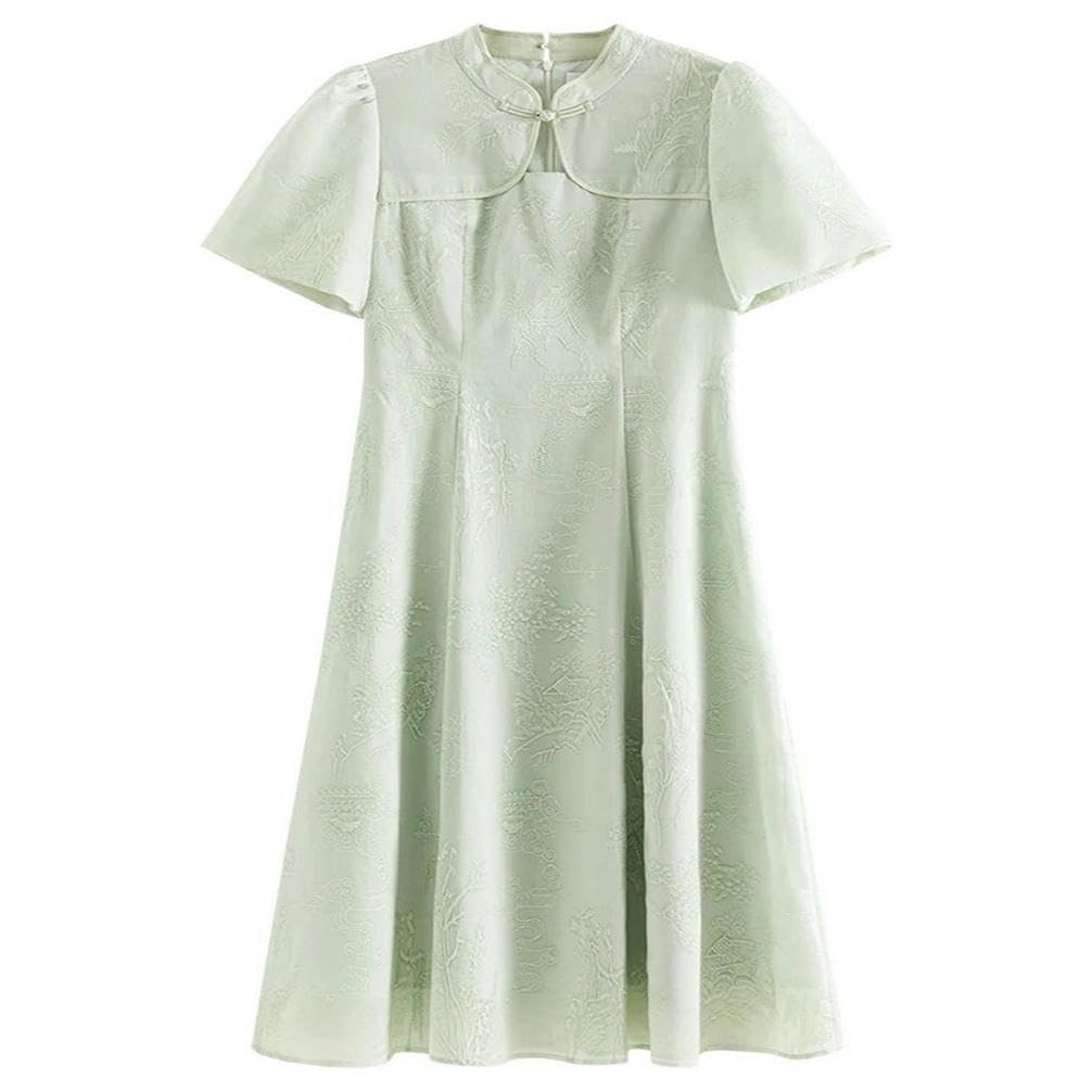 Robe brodée traditionnelle de style chinois pour femme chic