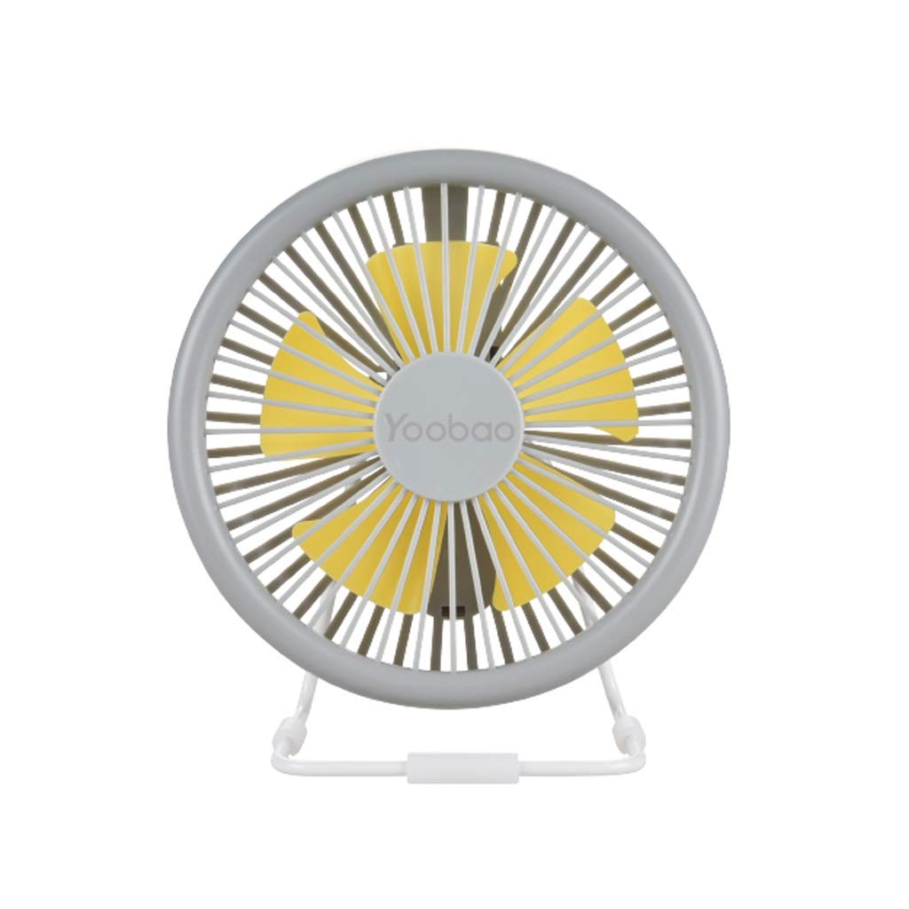 Ordinateur de poche ventilateur USB gris pour bureau et dortoir