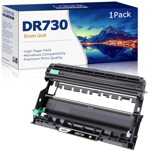 ANKINK DR730 Unidad de Tambor Compatible (no tóner) de Repuesto para Brother DR-730 DR760 760 para HL-L2350DW HL-L2370DW HL-L2395DW HL-L2325DW MFC-L2750DW MFC-L2710DW L2690DW DCP-L2550DW Impresora