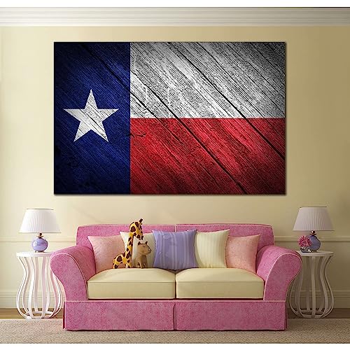 Impression Texas flag 826 ZELLART tableau déco salon 90 x 60 cm