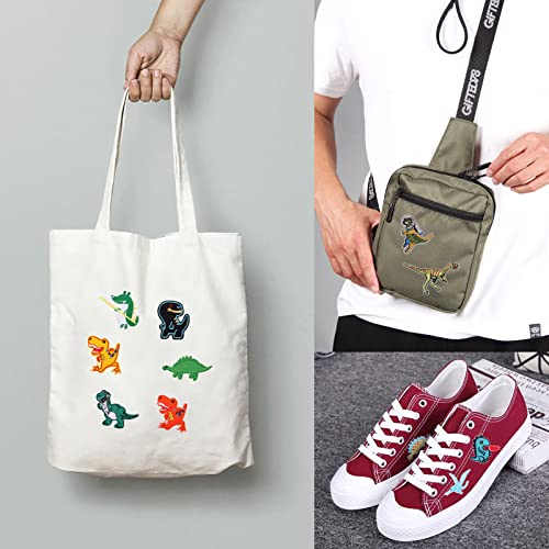 Toppe Termoadesive Bambini Dinosauro 17 Pezzi