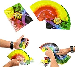 Kingmagic THIN FANNING MANIPULATION 4 WAY CHANGING COLOUR FAN CARDS DECK STAGE MAGIC