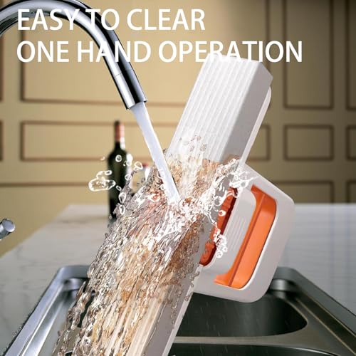 Image of 2Pcs Mini Foldable Desktop Mop,Self Squeezing Sponge Mop,Portable Versatile Mop Wet and Dry Use for Small Spaces, Bathroom, Kitchen,Desktop,Glass