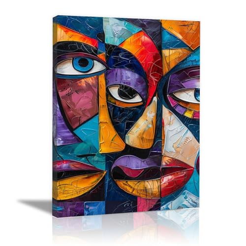 Décoration d’art d’impression de peinture abstraite encadrée 60x80cm pour chambre