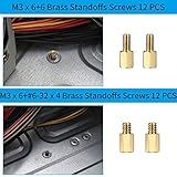 380 Pcs Computer Screw Assortment Kits, PC Motherboard Spacers Screws #6-32 Male to M3 Female Standoffs Sets for Hard Drive Fan Power Graphics Chassis SSD CD-ROM Computer Repair Screws - Image 4