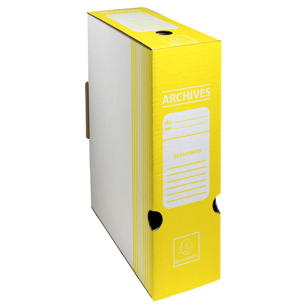Boite archive dos 100mm carton ondule couleurs