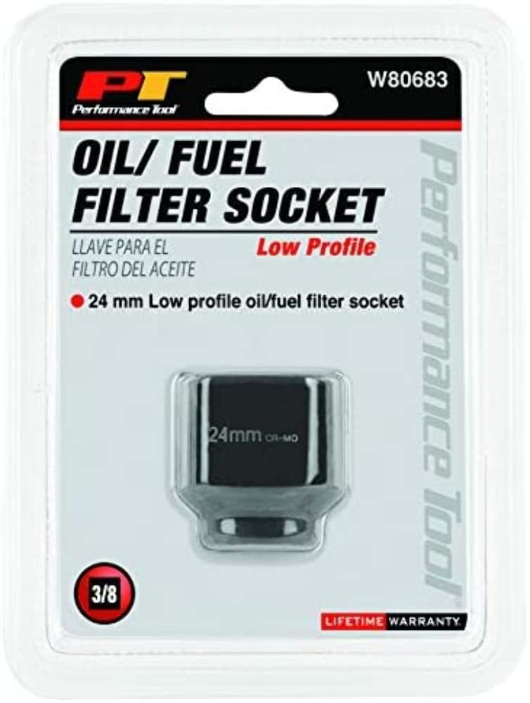 Performance Tool W80683 24mm Low Profile Oil/Fuel Filter Socket