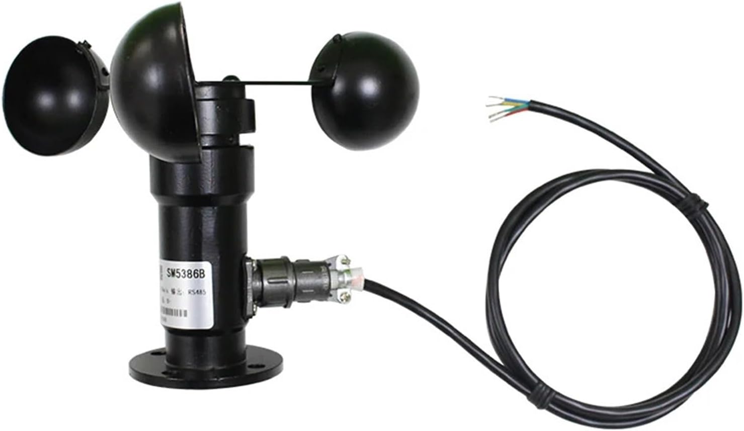 Wind Speed Sensor Wind Speed Transmitter Anemometer Aluminum Alloy RS485 Pulse Controller 4-20ma 0-5v(Pulse Output)