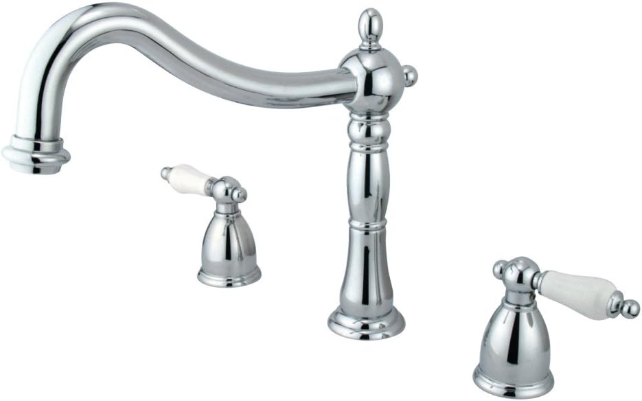 Kingston Brass KS1345PL Heritage Roman Tub Faucet, Oil Rubbed Bronze
