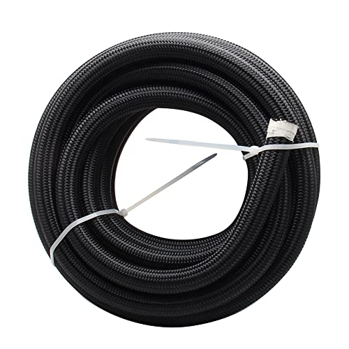 Tubo Trenzado De ModificacióN De Coche,Asudaro Tubo Trenzado De Nylon De Alta Temperatura,Manguera De Combustible Universal Para Carreras Nylon An4/An6/An8/An10 Paquete De Un Metro