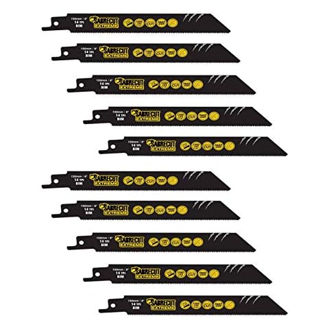 10 SabreCut 150mm Fast Cutting Reciprocating Blades Cover