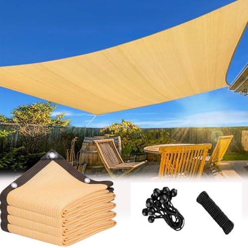 Toldo de 9 x 31 pies resistente a los rayos UV para pérgola, porche y patio trasero, malla duradera con clips para privacidad al aire libre, parasol vertical y refugio de patio