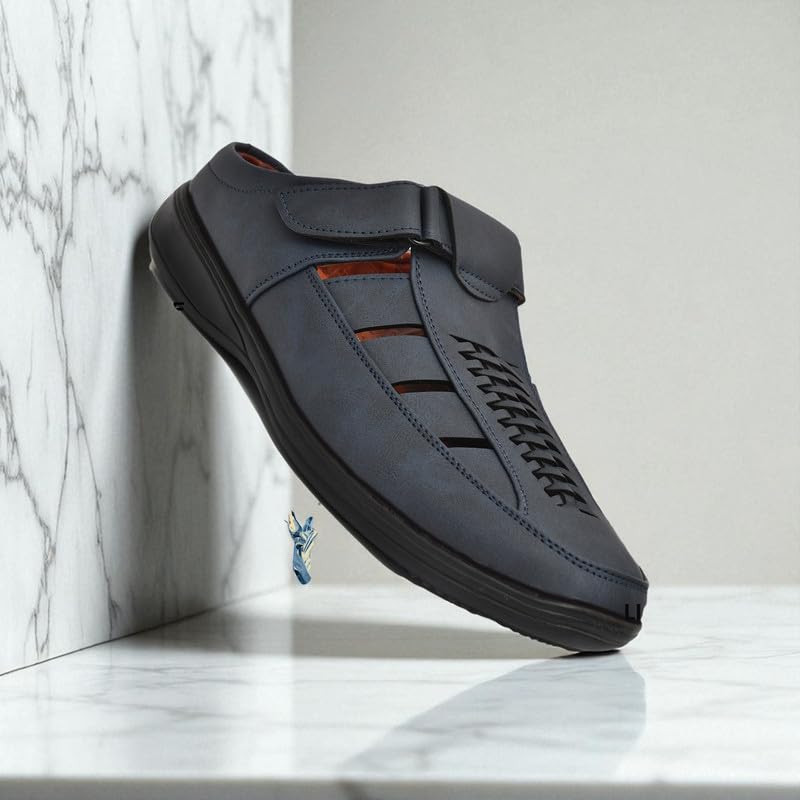 Image of Restroad Men's Synthetic Leather Sandals