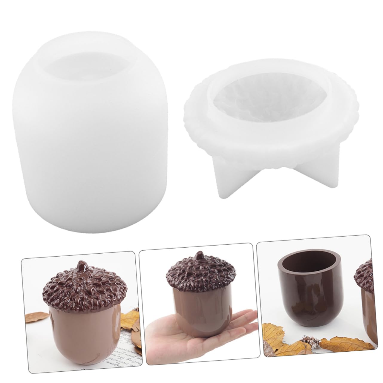 NUOBESTY 3piezas Moldes De Silicona Para Epoxy y Moldes De Almacenamiento Forma De Jarrón Para Manualidades Kit Silicona Para Creaciones Artísticas