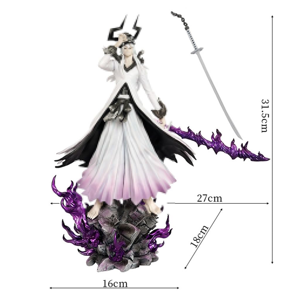 Figura de acción de anime Kurosaki Ichigo Hollow Ichigo Figura de PVC Estatua Modelo Accesorios intercambiables Decoración de escritorio Artículos de colección Figurina 31cm