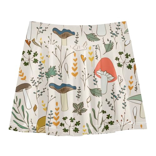 Girls Athletic Skirt with Shorts Flowy Little Girls Golf Skirt Pleated Skirt Kids with Pockets