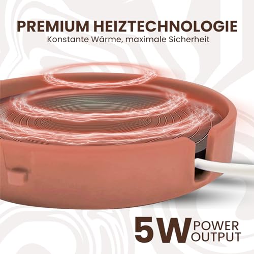 Breker Beheizter Wassernapf & Futternapf für Kleintiere - 500 ml Fassungsvermögen- Ideal für Hasen, Hamster und Nager - Frostsicher - Schnelle Montage - Spülmaschinenfest - Napf - Trinknapf