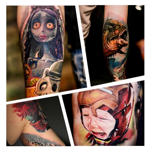 Tattoo Gun Kit,Solong Tattoo Gun Starter Kit with Anti-fatigue Mode Power Supply with 20pcs Different Type Needles Cartridges for Tattoo Artist with Portable Tool Case