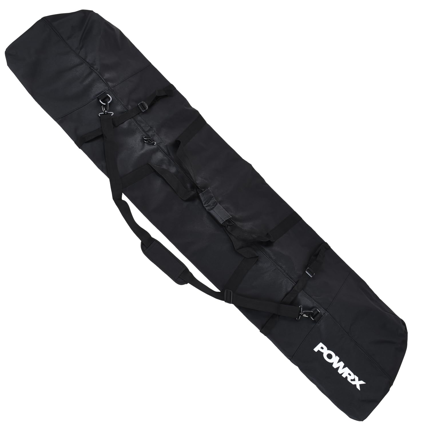 PowerX Padded Snowboard - Features Snowboard Bag with Padding - Adjustable Shoulder Straps for Easy Transport - Protection Against Bumps, Dirt and Dust - Waterproof Travel Bag, 64.9x18.5 Inches, Black