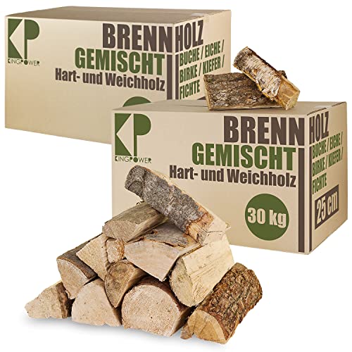 Brennholz Gemischt Kaminholz 60 kg Buche Birke Eiche Kiefer Fichte Holz Für Ofen und Kamin Kaminofen Feuerschale Grill Feuerholz 25 cm Wood Kammergetrocknet Kingpower Brennholz Gemischt Kaminholz 60 kg Buche Birke Eiche Kiefer Fichte Holz Für Ofen und Kamin Kaminofen Feuerschale Grill Feuerholz 25 cm Wood Kammergetrocknet Kingpower