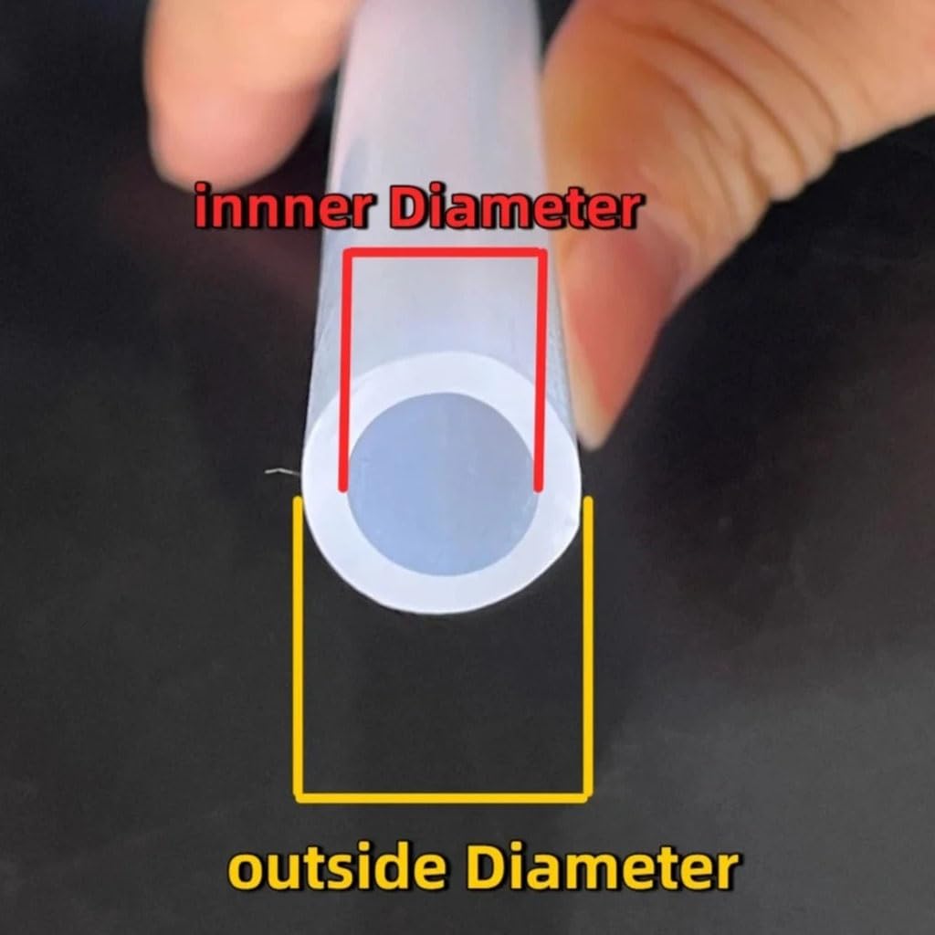 Transparente Peristaltikpumpe for Aquarien, 2 Mm–30 Mm Äußerer Silikon-Gummischlauch, Weicher Durchmesser, Flexibel(3 Meter,ID 25mm X OD 30mm)